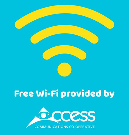 Access Communications internet at the rink!