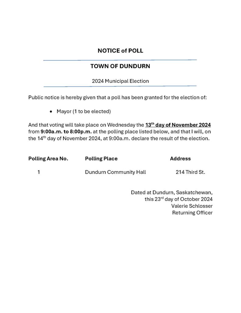 2024 Notice of Poll