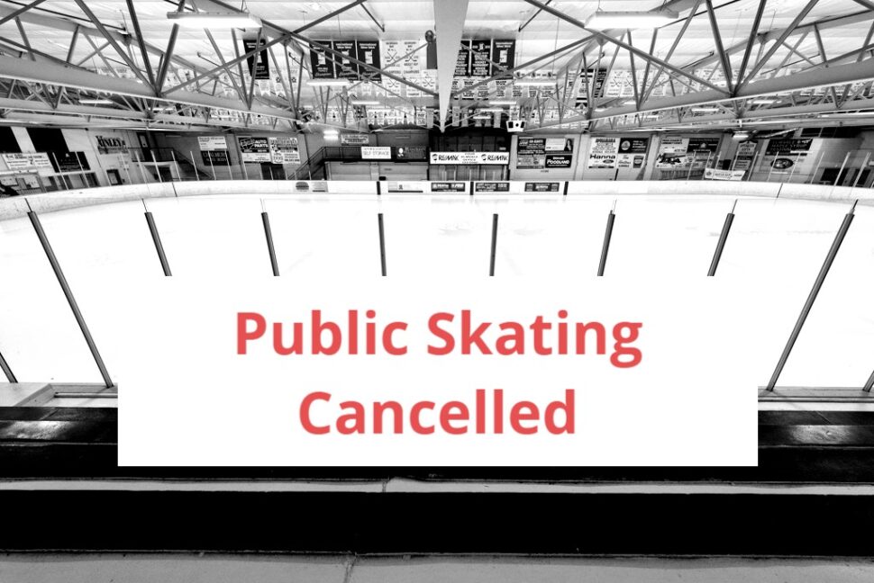 Public Skating is cancelled today November 8, 2024.