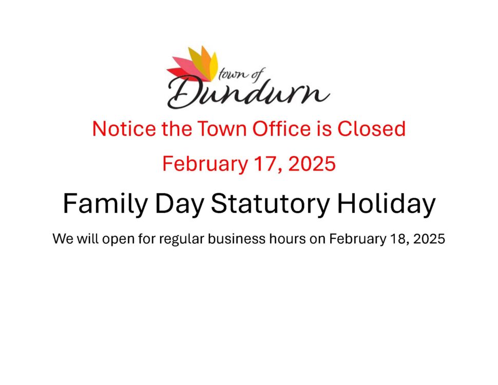 Town Office is Closed February 17, 2025